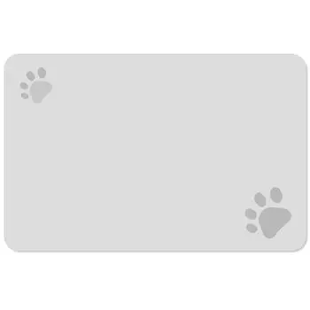 Flitzer Pet Mat Коврик для еды для кошек и собак Диатомитовый коврик для кормления Подставка для столовых приборов Водонепроницаемый Суперабсорбирующий Быстросохнущий Не содержит асбеста Напольный коврик Нескользящий