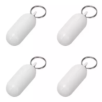 Float Canal Keychain Float Keys Buckle Marine Sailing Rowing Boats Tools (White)