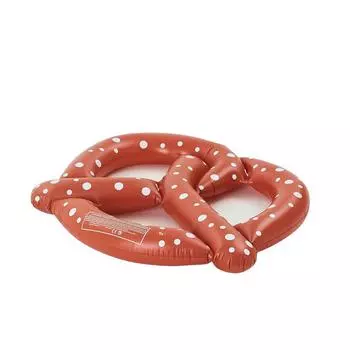 Floating Adult Inflatable Row Thickened Pvc Brown Cartoon Bread Toy Water