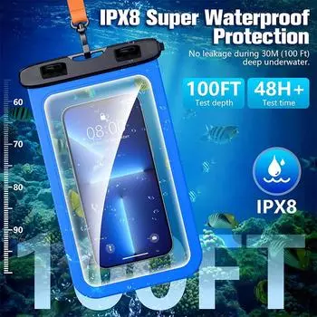 Плавающая подушка безопасности водонепроницаемый чехол для телефона для плавания PVC&Case & Strap