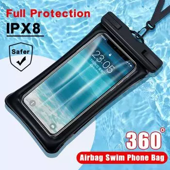 Floating Airbag Waterproof Swim Bag Phone Case Accessories