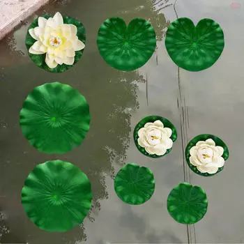 Floating Foam Lotus Flowers, Water Lilies, Lily Pads, Home Decoration, Pond Plants, Ornaments for