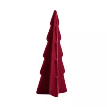 Flocked Xmas Tree Shelf Fireplace Wedding Tabletop Artificial Christmas Tree красный
