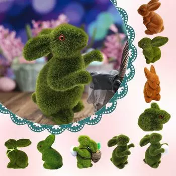 Флокирование Пасха Моделирование Животные Украшения Пасхальные Украшения Пасхальные Подарки Поделки One Size