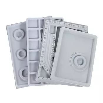 Флокированная доска из бисера для браслета, ожерелья, лотка для измерения бисера, измерительные инструменты 20*27cm