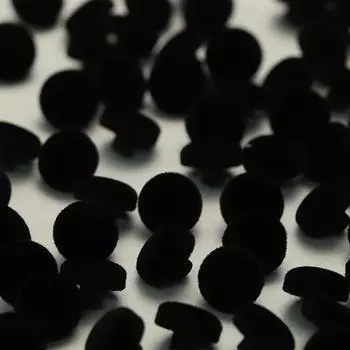 Флокированная одежда пуговицы чонсам новый китайский стиль вязаный кардиган рукав воротник пуговицы рубашка красные черные аксессуары пуговицы 1 #[12mm mushroom flocking black]