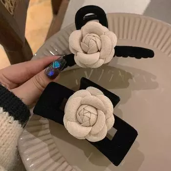 Флокированная заколка для волос с цветком и элегантная заколка для волос Trend Heawear Украшение