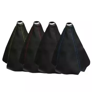 Флокированный чехол для ручки переключения передач автомобиля, универсальный чехол для чехла рычага переключения передач, замшевый водонепроницаемый чехол для украшения салона автомобиля чёрный