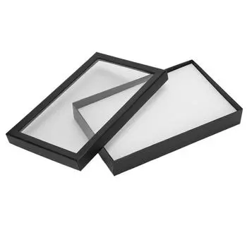 Флокированный держатель для ювелирных изделий на 36 слотов, коробка для хранения, кольцо, серьги, подвеска, витрина-органайзер белый