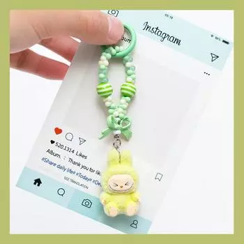 Флокированный мини-брелок Виниловый Милый Малыш Идущий Сумка Подвеска для Мобильного Телефона Милая Подвеска