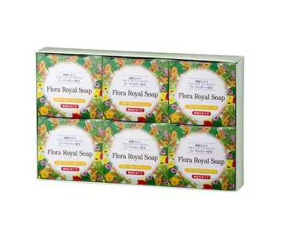 Flora Natural Soap Набор из 6 мыл Flora Royal Soap 720 г Маточное молочко Не содержит отдушек и консервантов Для чувствительной кожи младенцев 100%