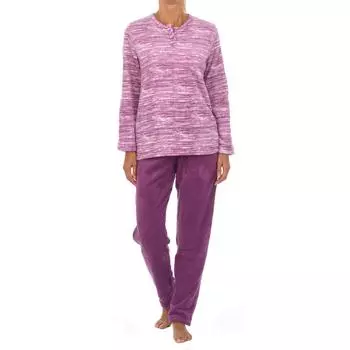 Женская зимняя пижама Flori с длинными рукавами 41913 M фиолетовый