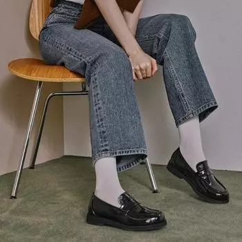 Florida Studio FL2632 Цейлонские пенни-лоферы черного цвета с эмалью-FL2632 225