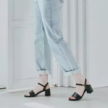 Florida Studio FL6022 Сандалии с открытым носком из конского каштана, высота 5 см, черные-FL6022 225