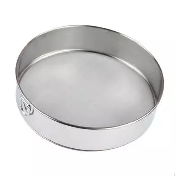 Дуршлаг для муки, ручной фильтр с мелкой сеткой, 60 ячеек, многофункциональный небольшой фильтр для масла для выпечки 25cmx5.2cm