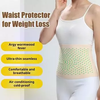 Flouris Fiber And Wormwood Body Shaping Waist Protector Flouris Waist Trainer Tummy Control Sweat Fitness Workout Shaper для женщин M