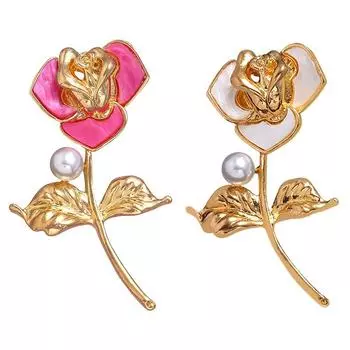 Flower Anti -Glare Pearl Corsage Brooch High -End Clothing Accessories Brooch