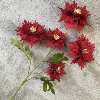 Flower Artificial Bouquet With 5 Prong Fabric Home Wedding And Decoration Hotel