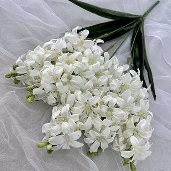 Flower Artificial Hyacinth Wedding Hotel Restaurant Decoration Desktop Ornament White