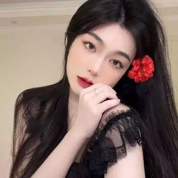 Flower Barrettes Camellia Hair Clip Flower Brooch Pin Flower Hair Clip Women Rose Hair Clip Flower Hairpin Side Clip красный