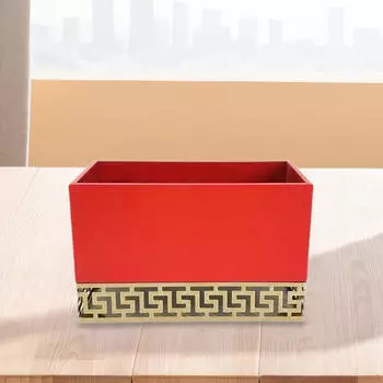 Flower Box for Arrangements Centerpieces Home Decor Florist Supplies Graduation 22cmx13.5cm красный