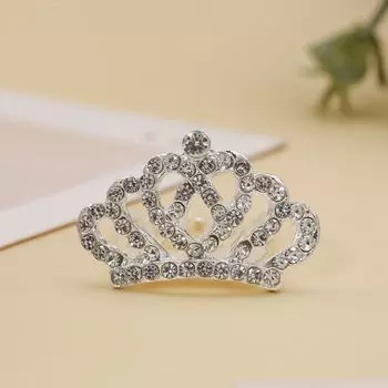 Flower Children Tiara Headband Love Heart Rhinestone Hairpins Gifts Crystal Crown Hair Comb Bridal H