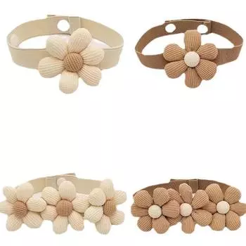 Flower Curtain Strap Japanese Style Woven Curtain Drawstring Rope Cartoon Flower Curtain Buckle Flower Tassel Curtain Tieback