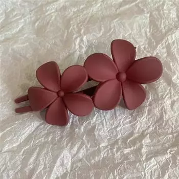 Flower Hair Clips Fashion Matte Black Floral Hairpins Hair Claw Clips Non-Slip Hair Clamps Grab Elegant Hair Accessories Size fits all