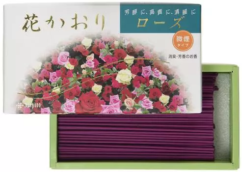 Flower Kaori Series Kunjudo Incense Stick Flower Kaori Rose Fine Smoke #627