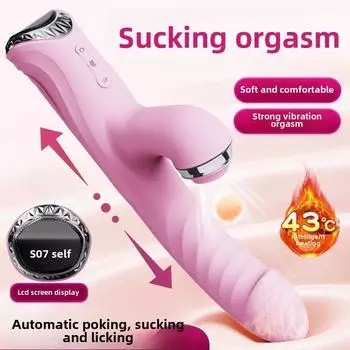 Цветочный Язык Женский Автоматический Сосущий Телескопический Подогреваемый Вибратор Массажный Мастурбатор Взрослые Эротические Секс Товары