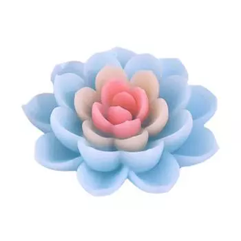 Flower Peony Candle Mold 3D Flower Bud Shape Lotus Drops Glue Plaster Crafts Mold 3D Lotus Aroma Plaster Candle Silicone Mold