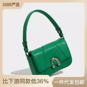 Flower roll messenger bag 2024 new bag women s fashion versatile high sense niche portable shoulder messenger bag