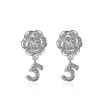 Flower Roses Earrings Temperament Simple Fashion Ladies Party Daily Accessories Valentine s Day Gift