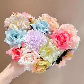 Flower Shape Hair Hoop Children Headband Girls Performance Photograph Headband