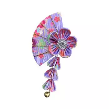 Flower Tassel Fan Hair Clip Sakura Kimono Sakura Hairpin All-match Outdoor