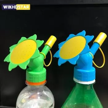 Насадка для полива цветов, ирригатор для бутылок с напитками, бытовая насадка для полива цветов, двухцелевой разбрызгиватель зелёный