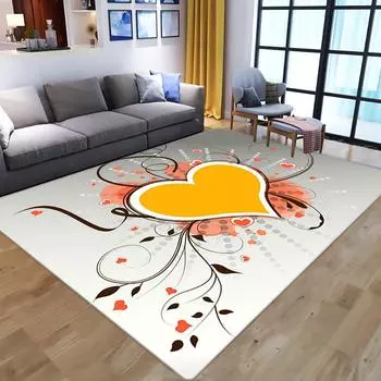 Flowers And Plants Printed Carpet Living Room Modern Home Sofa Coffee Table Bedroom Full Bedside Floor Mat 40X60cm upgrade encryption
