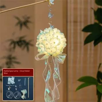 Flowers Lanterns Lantern Material Package Hydrangea Hanfu Palace Lanterns Mid-Autumn Festival