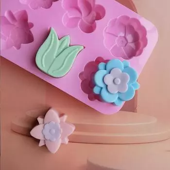 Цветы силиконовая форма для выпечки торта из помадки своими руками шоколадный сахарный торт инструмент смола полимерная глина изготовление формы розовый