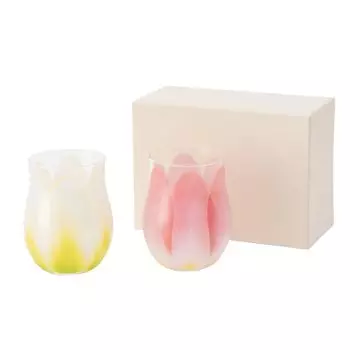 Floyd Glass Tumbler Tulip Glass Set of 2 Gift 340ml Tulip Glass 2 Wheels White Red Made in Japan Approx. & FL11-00814 белый