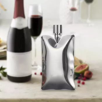 Фляга для Man Leak Многоцелевой Легкоочищаемый Пиво Карман Водка Бытовая серебряный