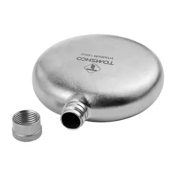 Фляга титановая 150 мл фляга для виски для мужчин легкая титановая фляга для вина походная фляжка титан