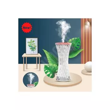 FLQUE Vilya Crystal Aroma Diffuser Ультразвуковой увлажнитель воздуха 7 цветов Светодиодный ночник Декоративная ваза