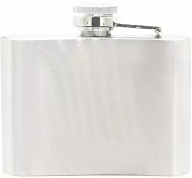 Фляжка Audiophile Skittles из нержавеющей стали, 4 унции (118мл) серебряный