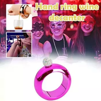 Фляжка-браслет для ликера для женщин из нержавеющей стали 304 с крышкой для вина для танцевального клуба и бара One Size