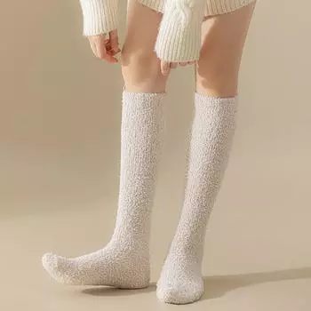 Fluffy And Cute Women S Socks Winter Warm And Comfortable Women S Socks Warm Thick Soft Socks Ladies Girls Underwear небесно-голубой