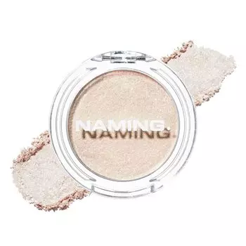 Fluffy Baked Highlighter 01 Highlight Pearl Scattered Glitter NAMING. / Lam
