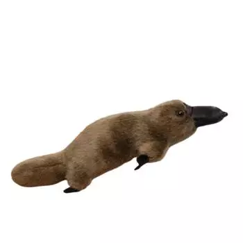 Fluffy Emulational Platypus Soft Toys Simulation Animal Stuffed Dolls Home Decor 30cm серый
