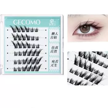 Fluffy Glue Free False Eyelashes Lashes Extension Fake Eyelashes Bundles Grafting Lashes Animal Series 16mm