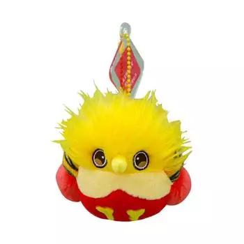 Fluffy Hoopoe Keychain Doll Lifelike Golden Pheasant Plush Keyring Birthday Parties Style C